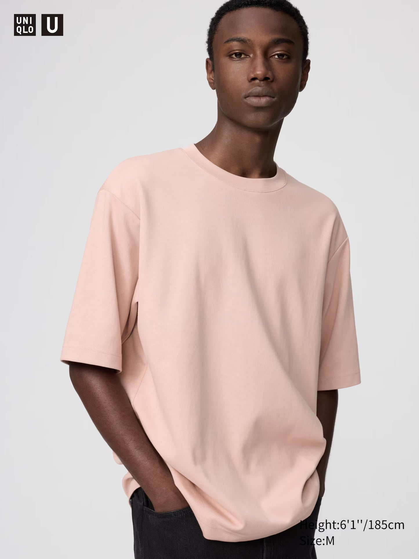 Uniqlo AIRism Cotton Oversized Crew Neck T-Shirt