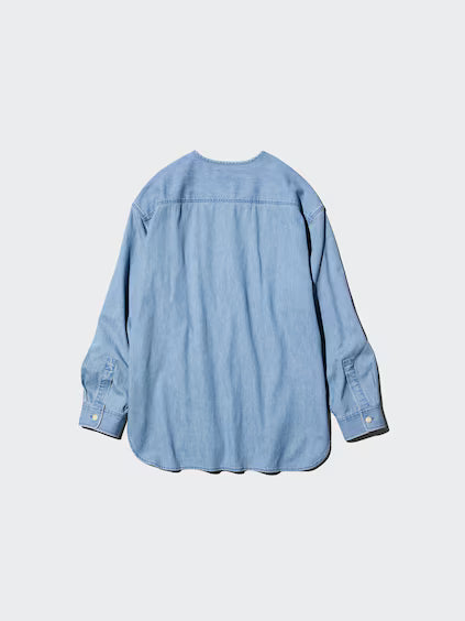 Denim Long Shirt Jacket