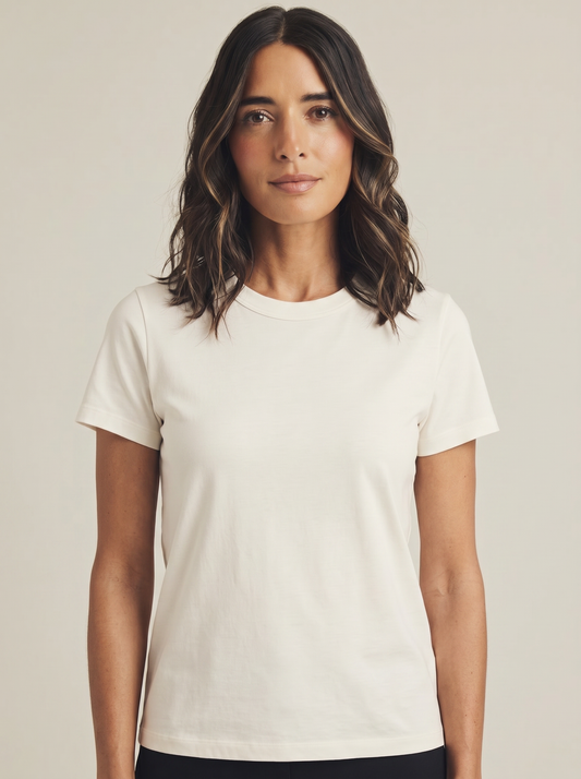 Lana in off-white Women's Crew Neck Tee
