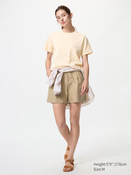 Washed Cotton Boxy T-Shirt | Short Sleeve
